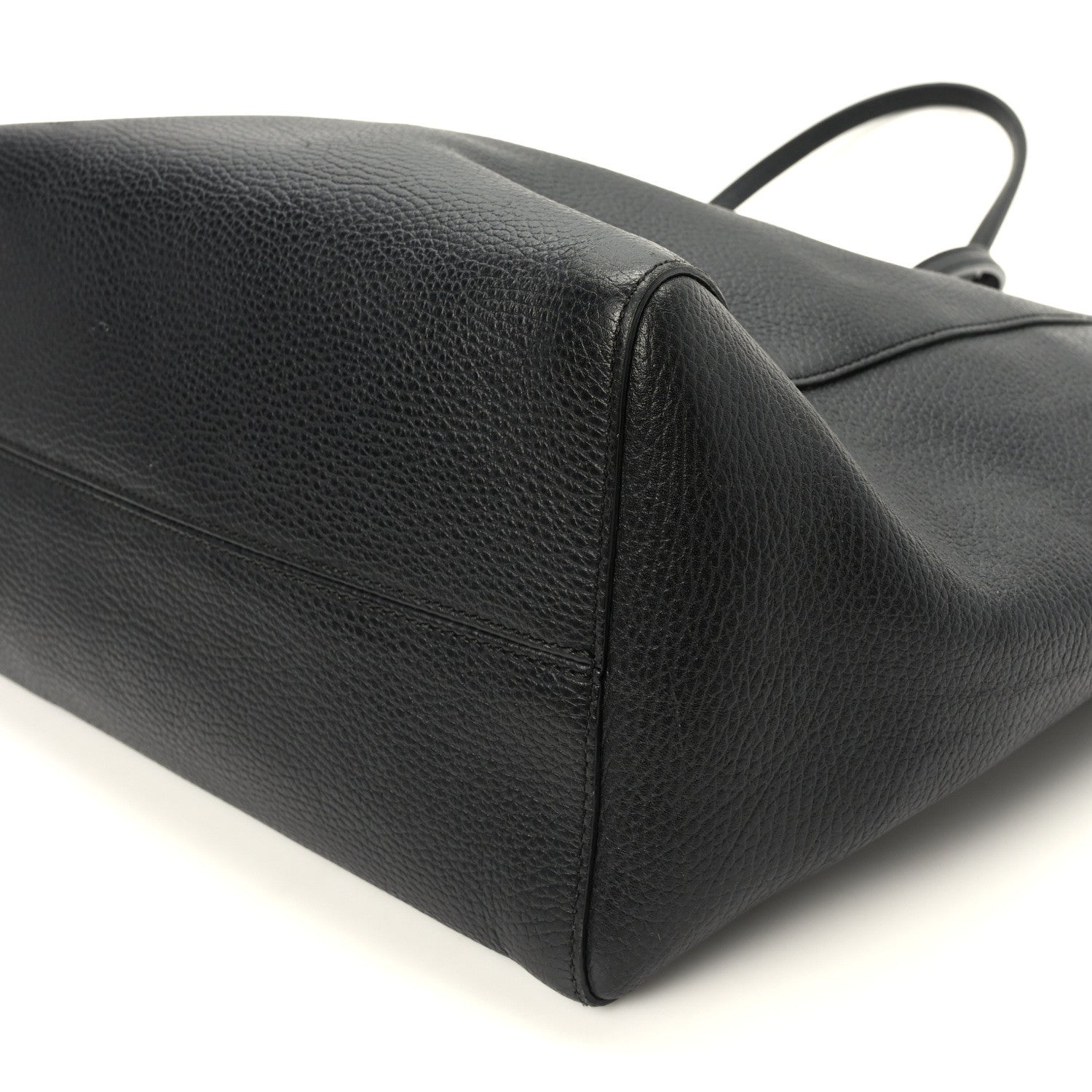 Gucci Pebbled Calfskin Medium Swing Tote Black 9 of 9