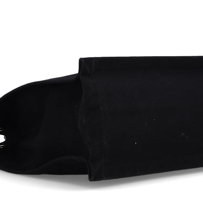 Saint Laurent Linen Calfskin Rive Gauche Tote Black 9 of 10
