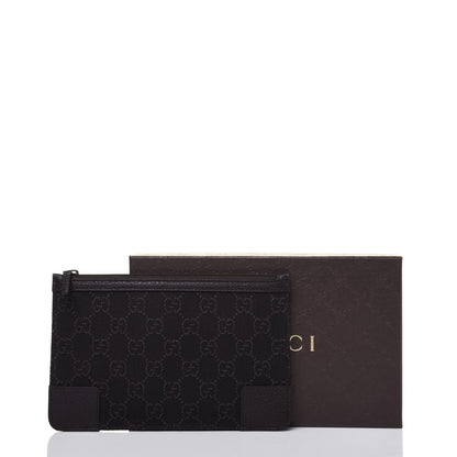 Gucci Monogram Zip Pouch Dark Brown 10 of 10