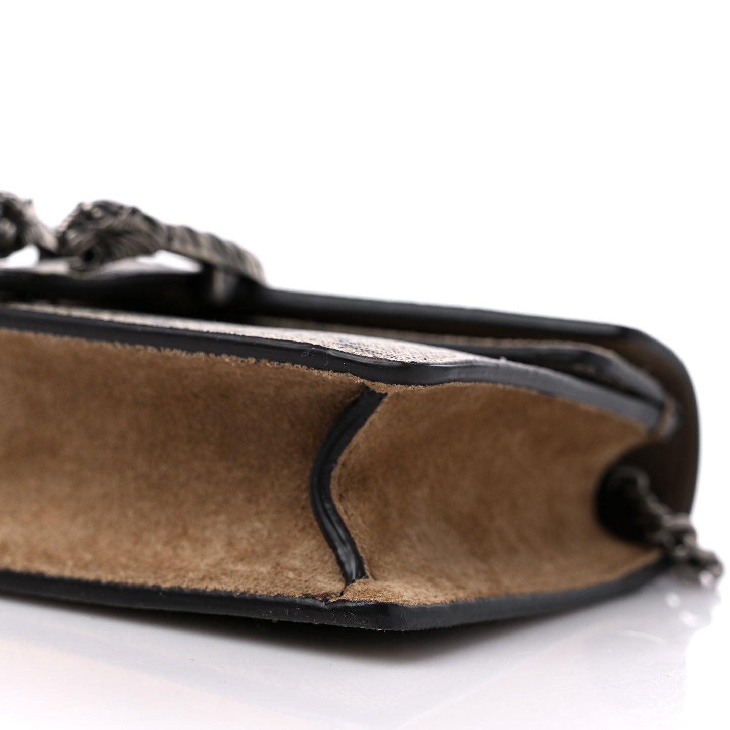 GG Supreme Monogram Super Mini Dionysus Shoulder Bag Taupe