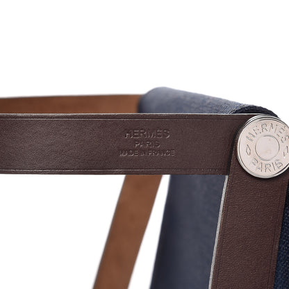 Hermes Toile Cabag 32 PM Bleu Marine 6 of 8