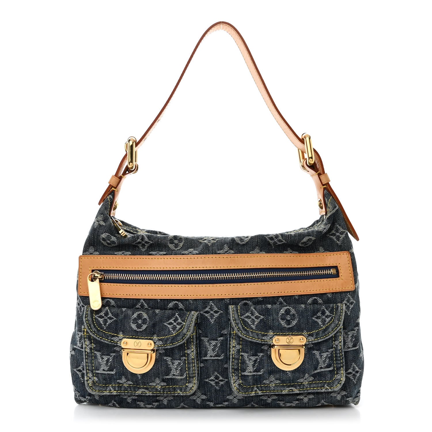 Louis Vuitton Monogram Denim Baggy PM Blue 1 of 10