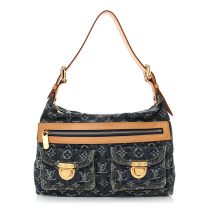Louis Vuitton Monogram Denim Baggy PM Blue 1 of 10