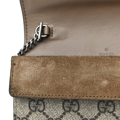 Gucci GG Supreme Monogram Super Mini Dionysus Shoulder Bag Taupe 14 of 15