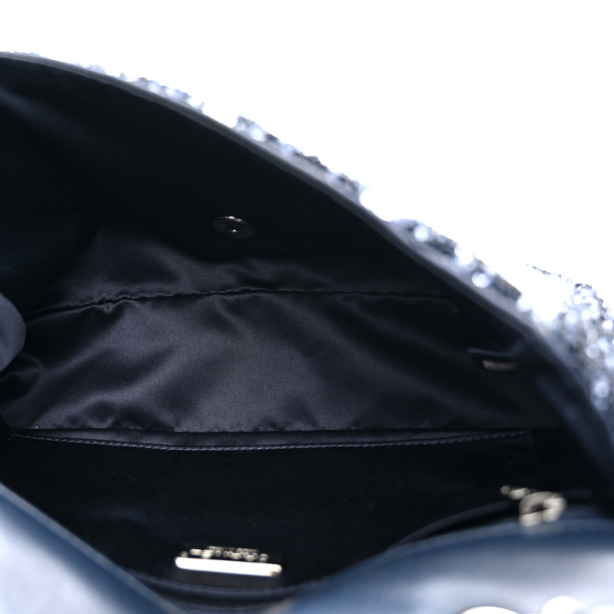 Sequin Medium Flap Blue White