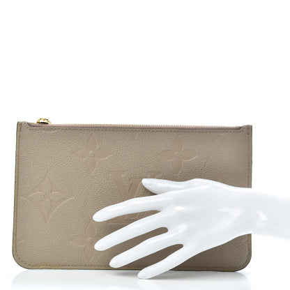 Louis Vuitton Empreinte Monogram Giant Neverfull MM Pochette Tourterelle 2 of 6