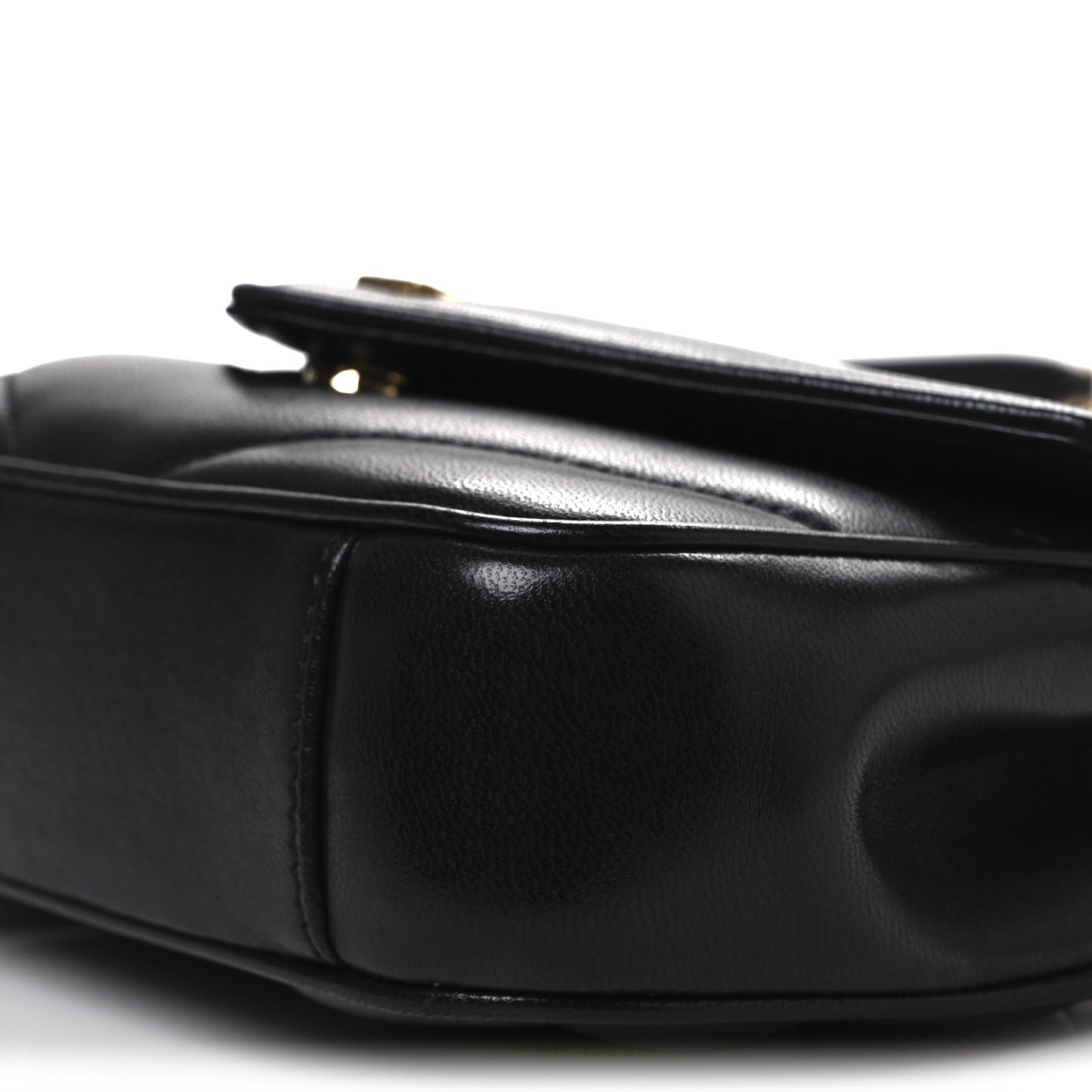 Lambskin Chevron Quilted Mini Loulou Black