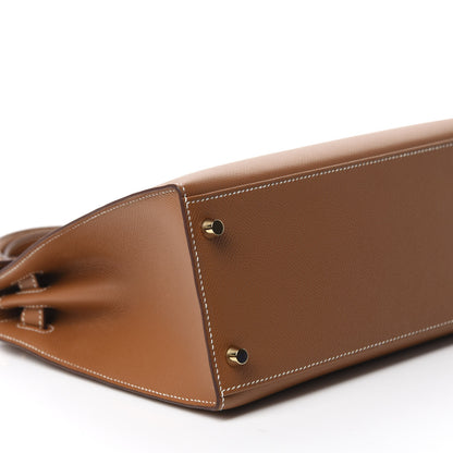 Hermes Epsom Kelly Sellier 28 Gold 7 of 12