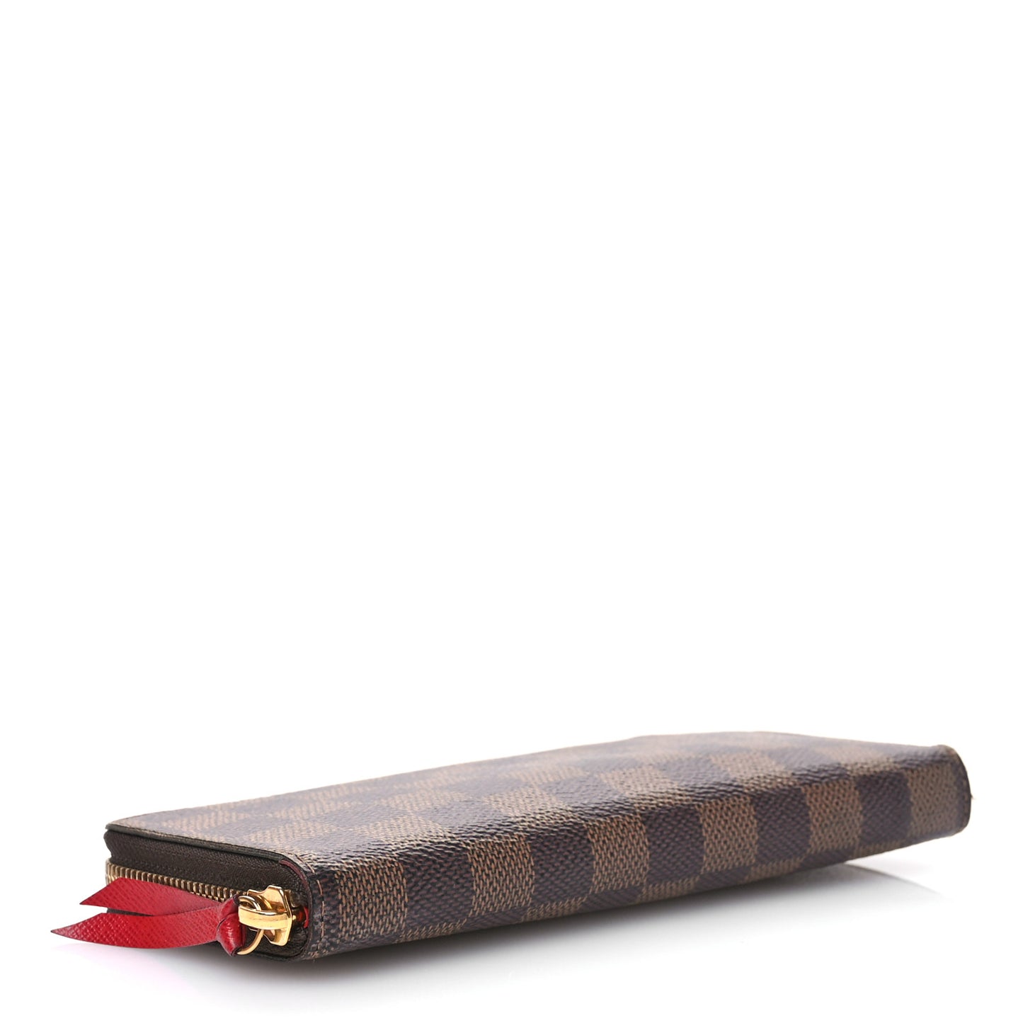 Damier Ebene Clemence Wallet Cherry