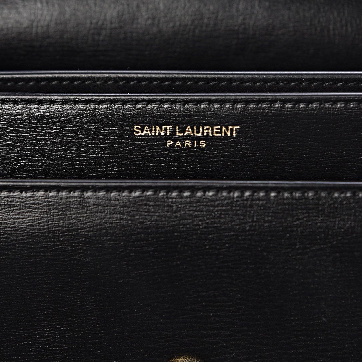 Saint Laurent Calfskin Medium Monogram Sunset Black 6 of 10