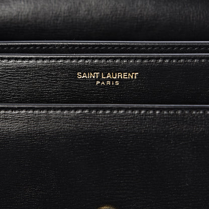 Saint Laurent Calfskin Medium Monogram Sunset Black 6 of 10