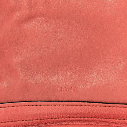 Chloe Calfskin Medium Military Paraty Peach Pink 8 of 17