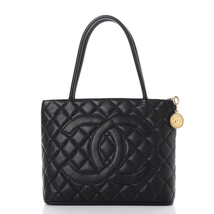 Chanel Caviar Medallion Tote Black 1 of 7