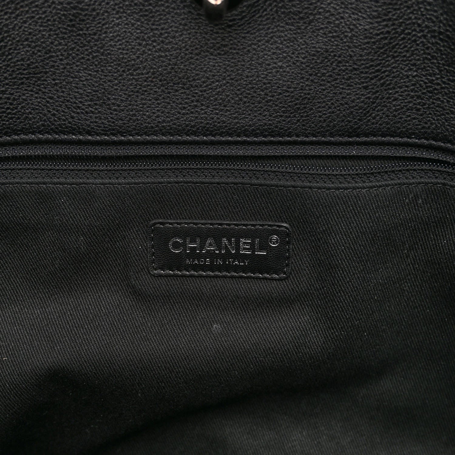 Chanel Grained Calfskin Stitched Medium Braided With Style Hobo Black 6 of 10