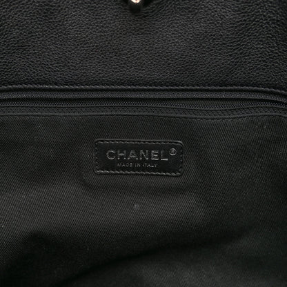 Chanel Grained Calfskin Stitched Medium Braided With Style Hobo Black 6 of 10