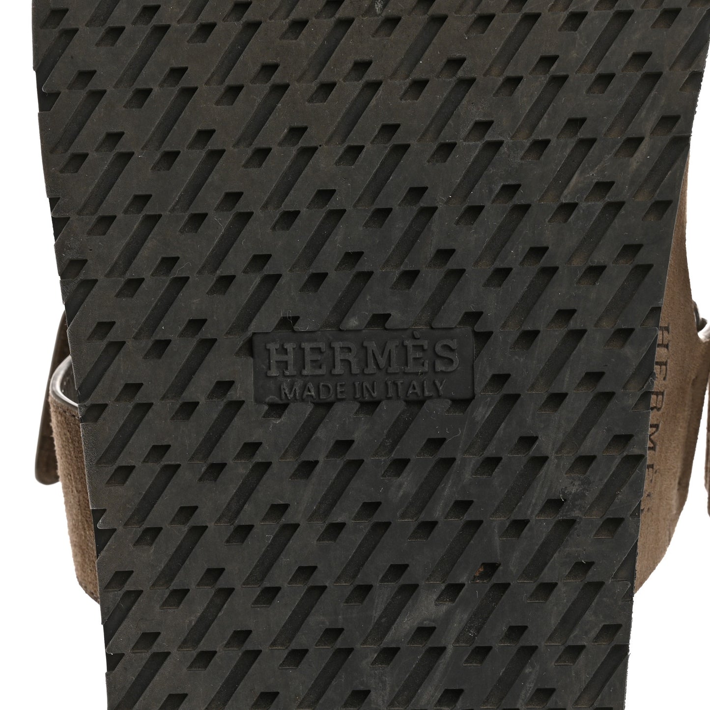 Suede Goatskin Mens Chypre Sandals 42 Etoupe