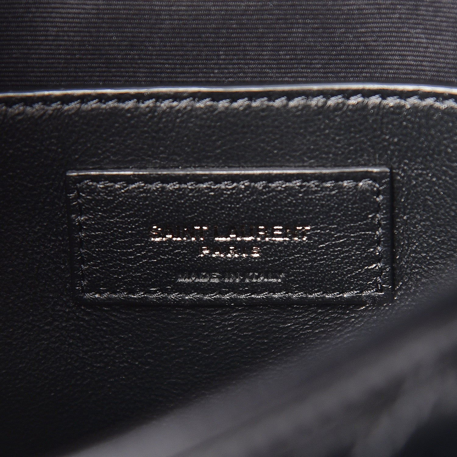 Saint Laurent Crinkled Calfskin Matelasse Monogram Baby Niki Chain Satchel Black 6 of 10
