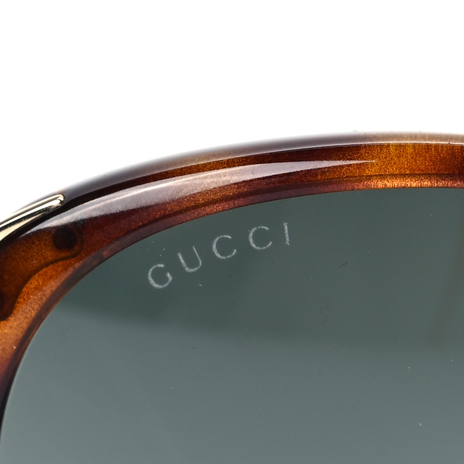 Gucci Acetate Round Frame Injected GG0226SK Sunglasses Tortoise 7 of 8