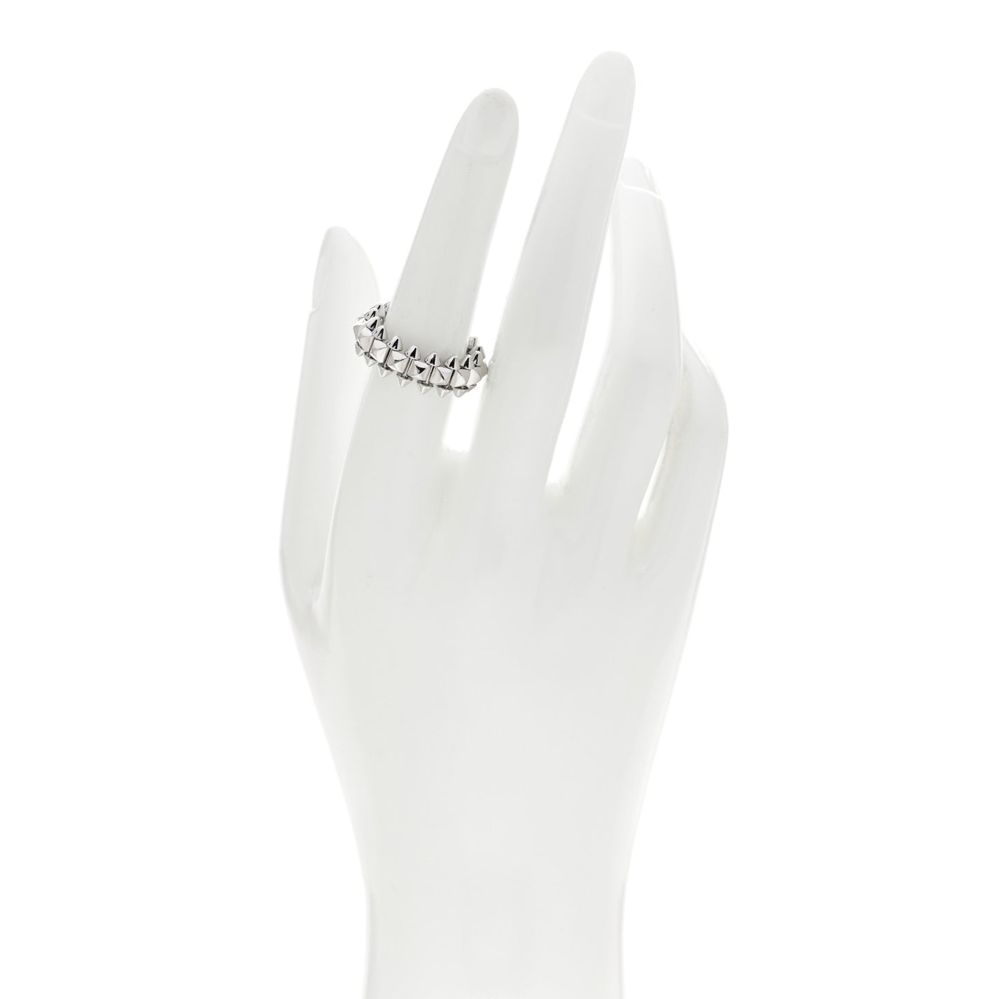 18K White Gold MM Clash De Cartier Ring 53 6.25