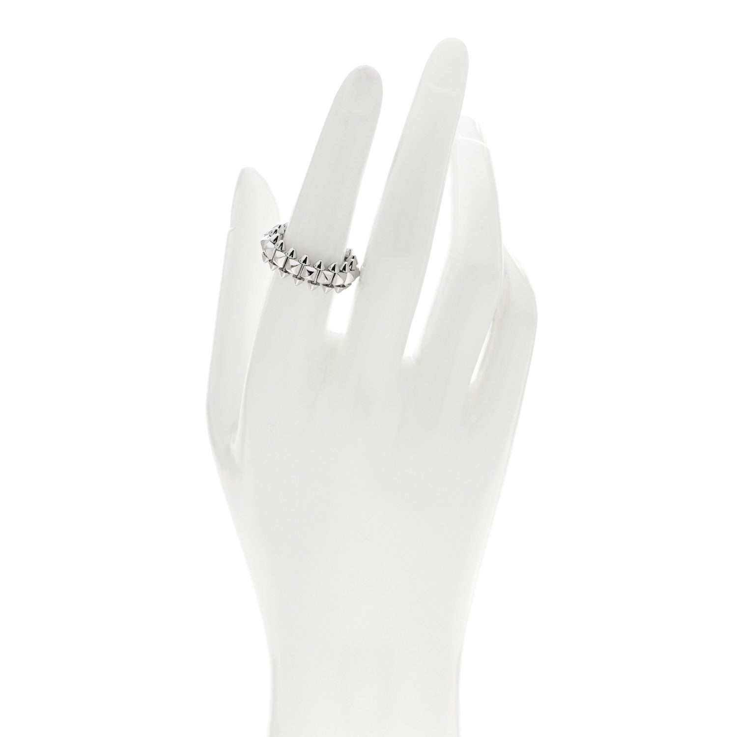 Cartier 18K White Gold MM Clash De Cartier Ring 53 6.25 2 of 5