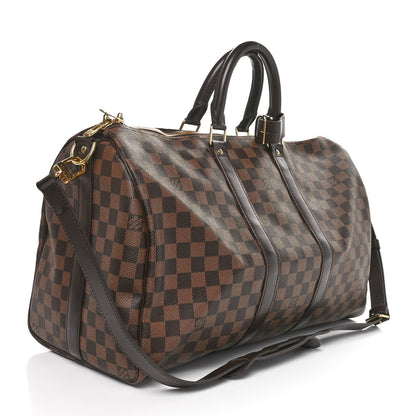 Louis Vuitton Damier Ebene Keepall Bandouliere 45 3 of 10