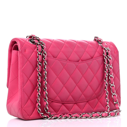 Chanel Lambskin Quilted Medium Double Flap Pink 3 of 16