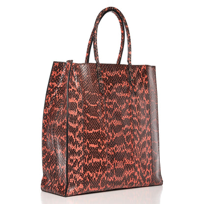 Balenciaga Elaphe Papier Ledger Tote Red 3 of 9