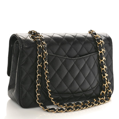 Chanel Caviar Quilted Medium Double Flap Black 3 of 9