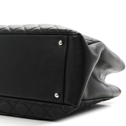Chanel Caviar Quilted XL Grand Shopping Tote GST Black 10 of 12