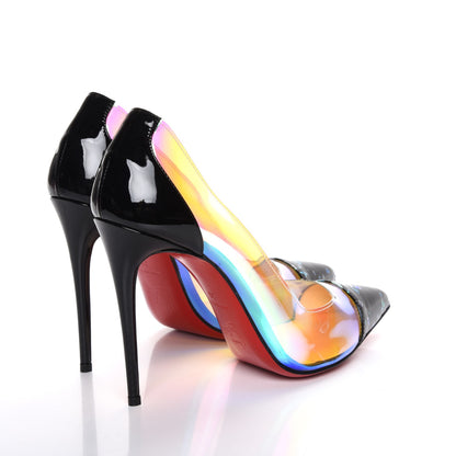 Christian Louboutin Debout Disco PVC Hologram 100 Pumps 38 Black Multicolor 4 of 7