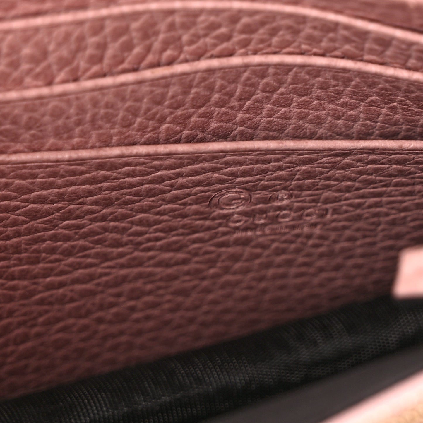 Dollar Calfskin Medium Betty Chain Wallet Soft Pink