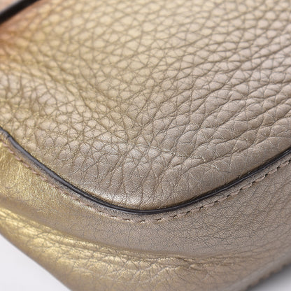 Gucci Metallic Pebbled Calfskin Small Soho Flap Crossbody Gold Ombre 17 of 20