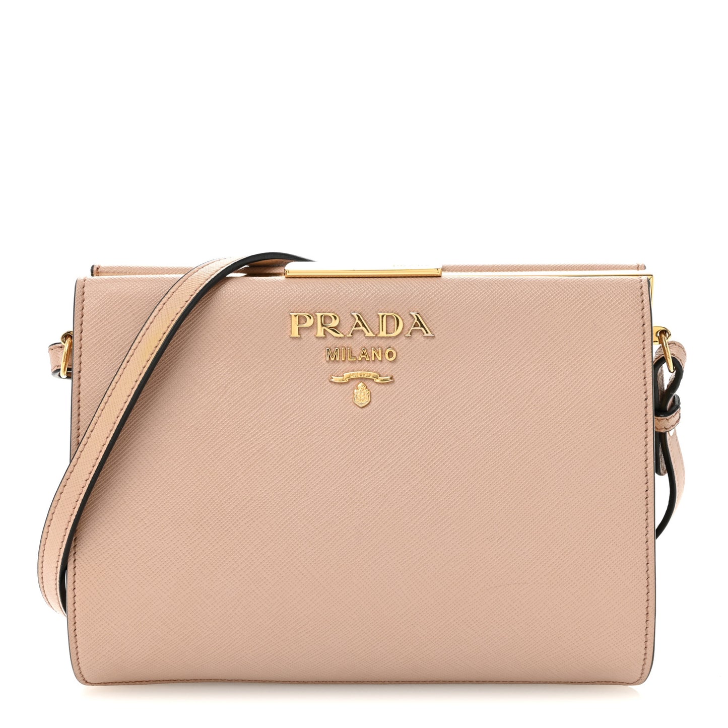 Saffiano City Calf Light Frame Bag Cammeo