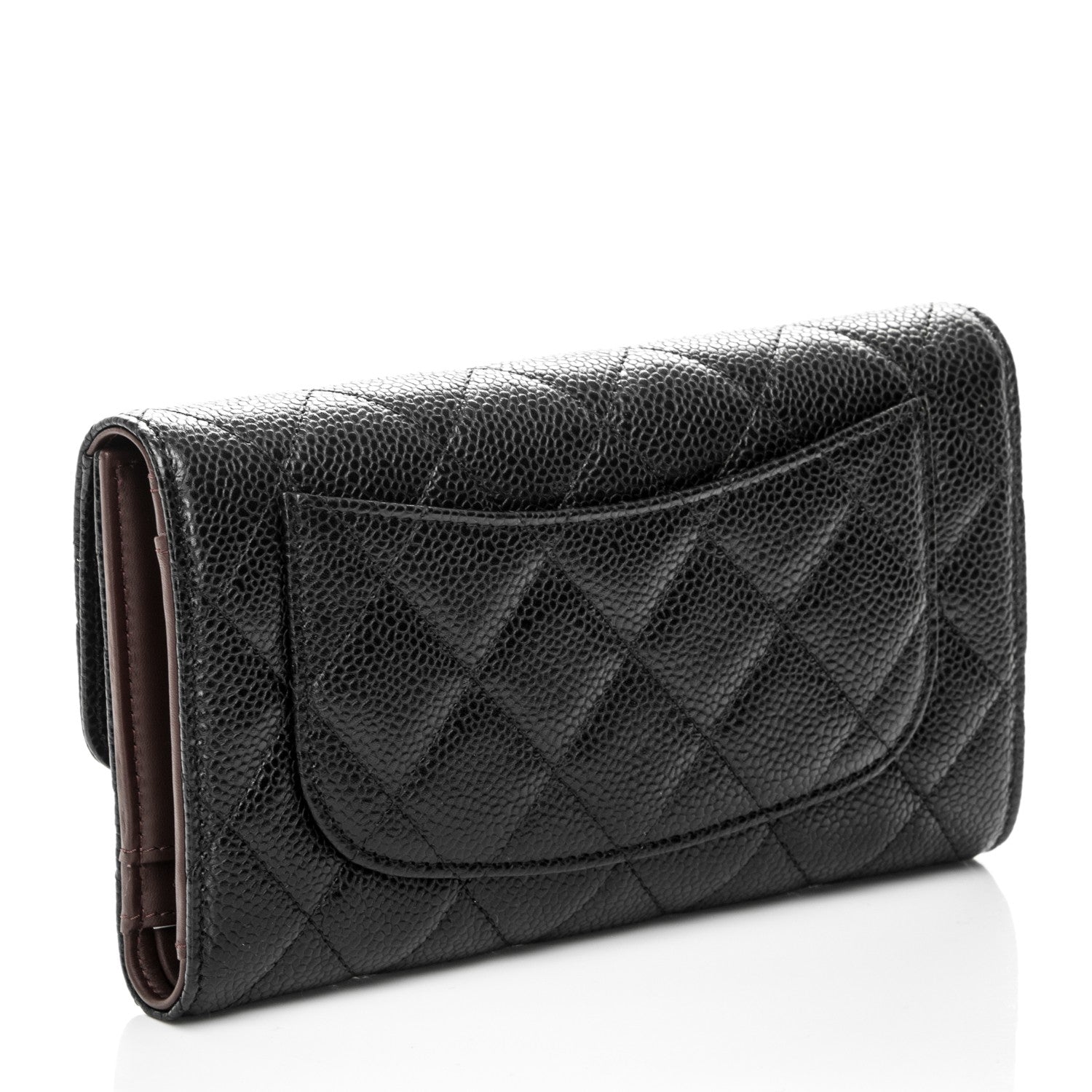 Chanel Caviar Quilted Large Flap Wallet Black 3 of 8