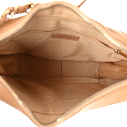 Chanel Caviar Quilted Timeless CC Shoulder Bag Beige 5 of 9