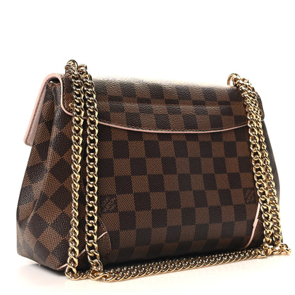 Louis Vuitton Damier Ebene Caissa Clutch Rose Ballerine 3 of 9