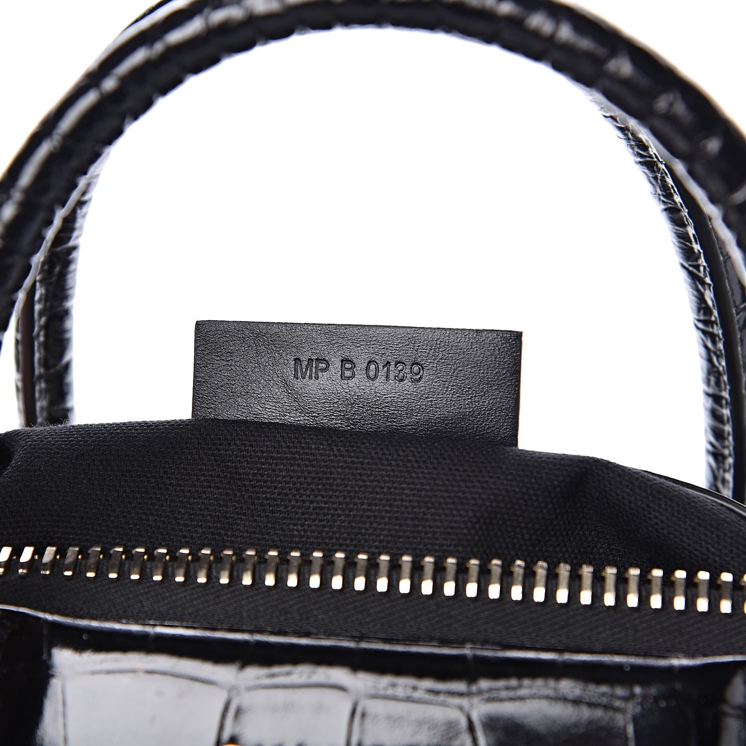 Givenchy Calfskin Crocodile Embossed Small Antigona Black 7 of 13