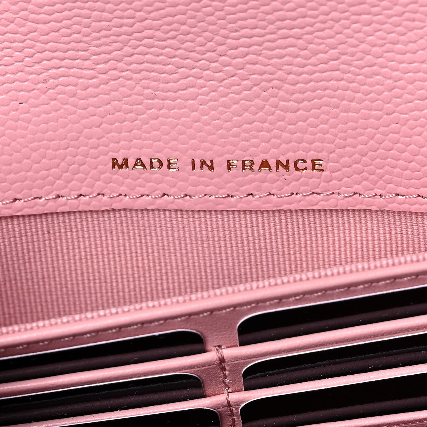 Chanel Caviar Quilted Large Gusset Flap Wallet Light Pink 7 of 12