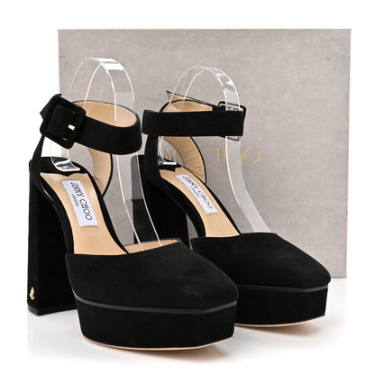 Jimmy Choo Suede Jinn 125 Pumps 40 Black 8 of 8