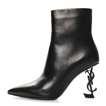 Saint Laurent Nappa Vendome Opyum 85 Ankle Boots 37.5 Black 1 of 10