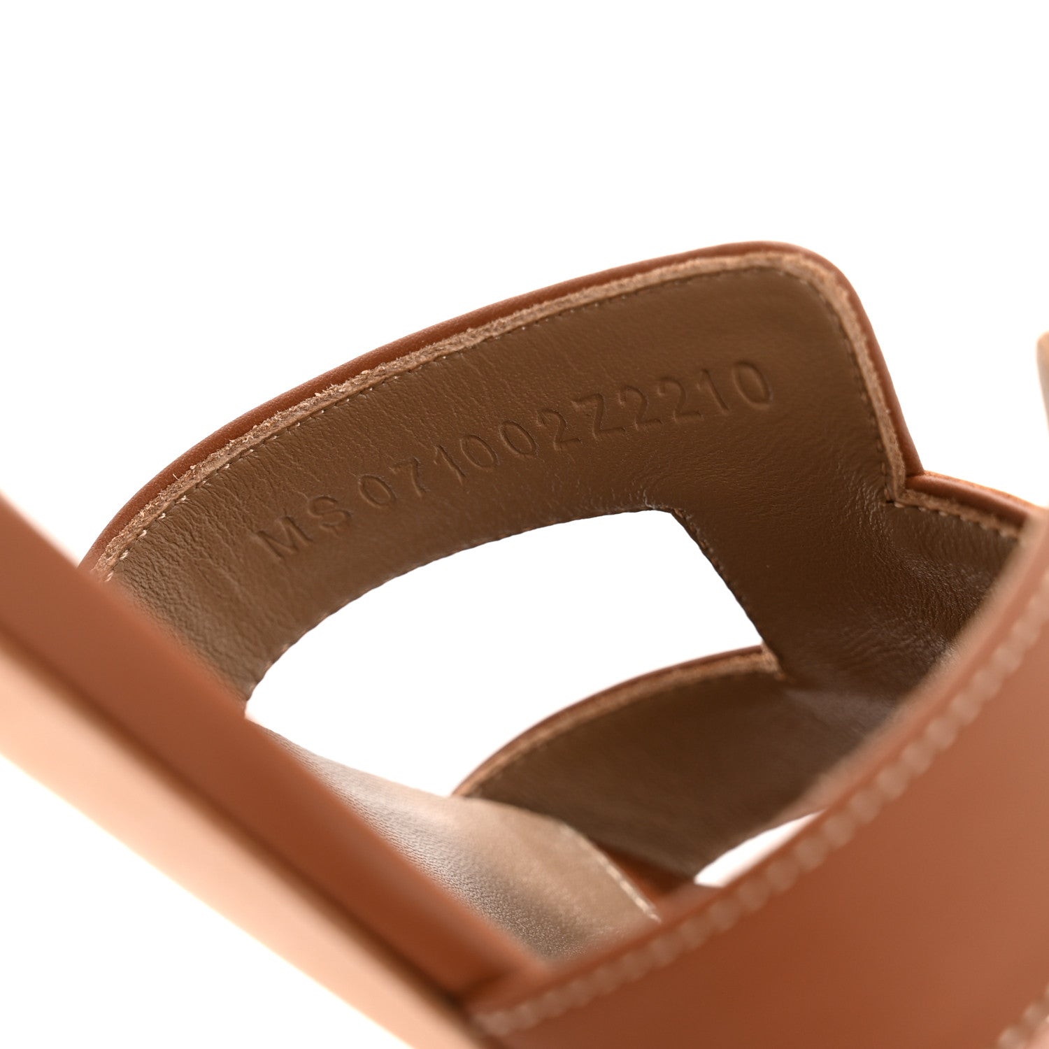 Hermes Calfskin Oasis Sandals 37 Gold 9 of 10