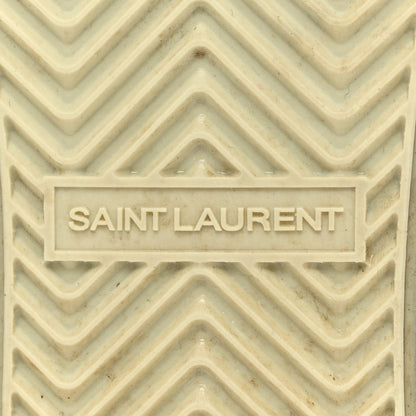 Saint Laurent Calfskin Perforated Womens Sneakers 37 White 7 of 9