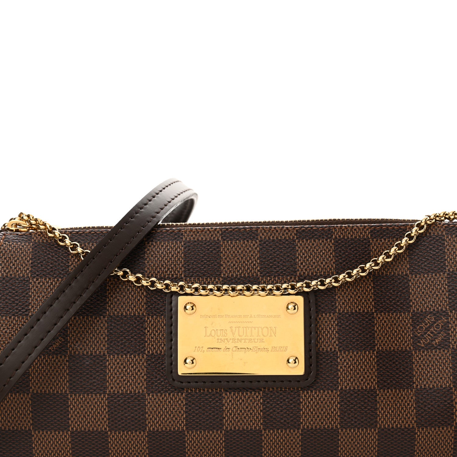 Louis Vuitton Damier Ebene Eva Clutch 8 of 11