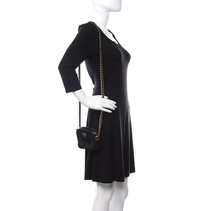 Prada Tessuto Nylon Mini Camera Crossbody Black 2 of 9