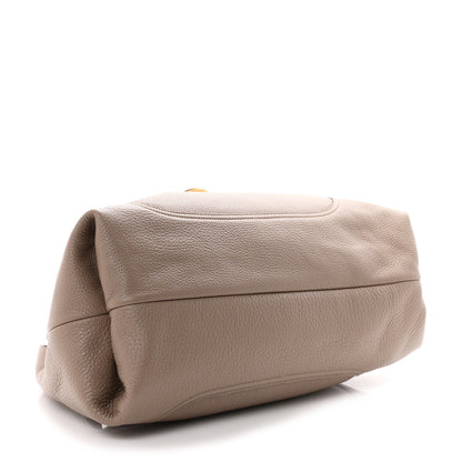 Gucci Grained Calfskin Softbit Maxi Shoulder Bag Taupe 5 of 11