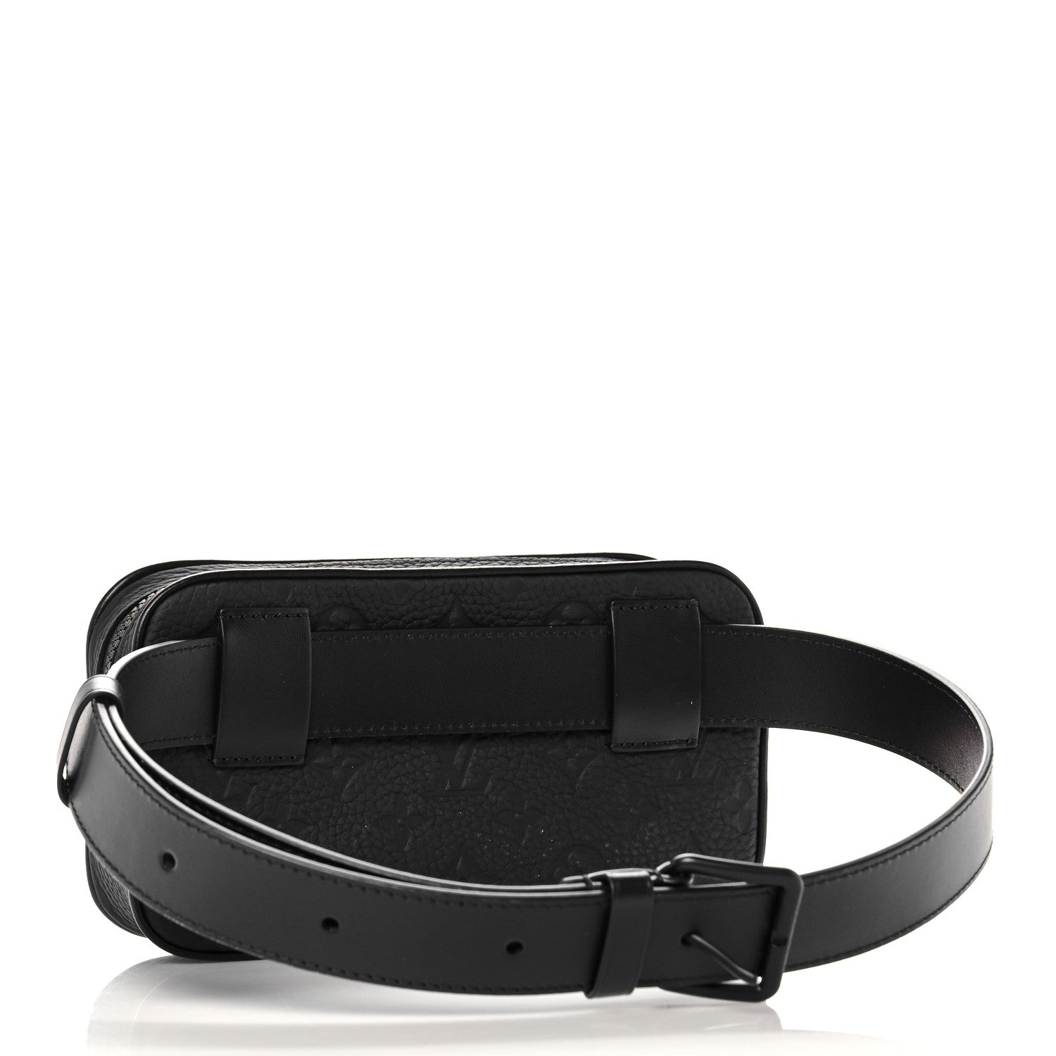 Louis Vuitton Taurillon Monogram Uniformes Solar Ray Soft Pochette Volga Belt Bag Black 3 of 8