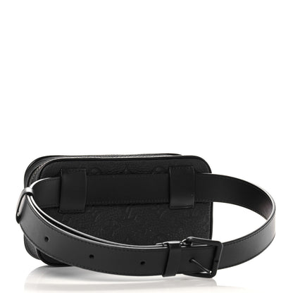 Louis Vuitton Taurillon Monogram Uniformes Solar Ray Soft Pochette Volga Belt Bag Black 3 of 8