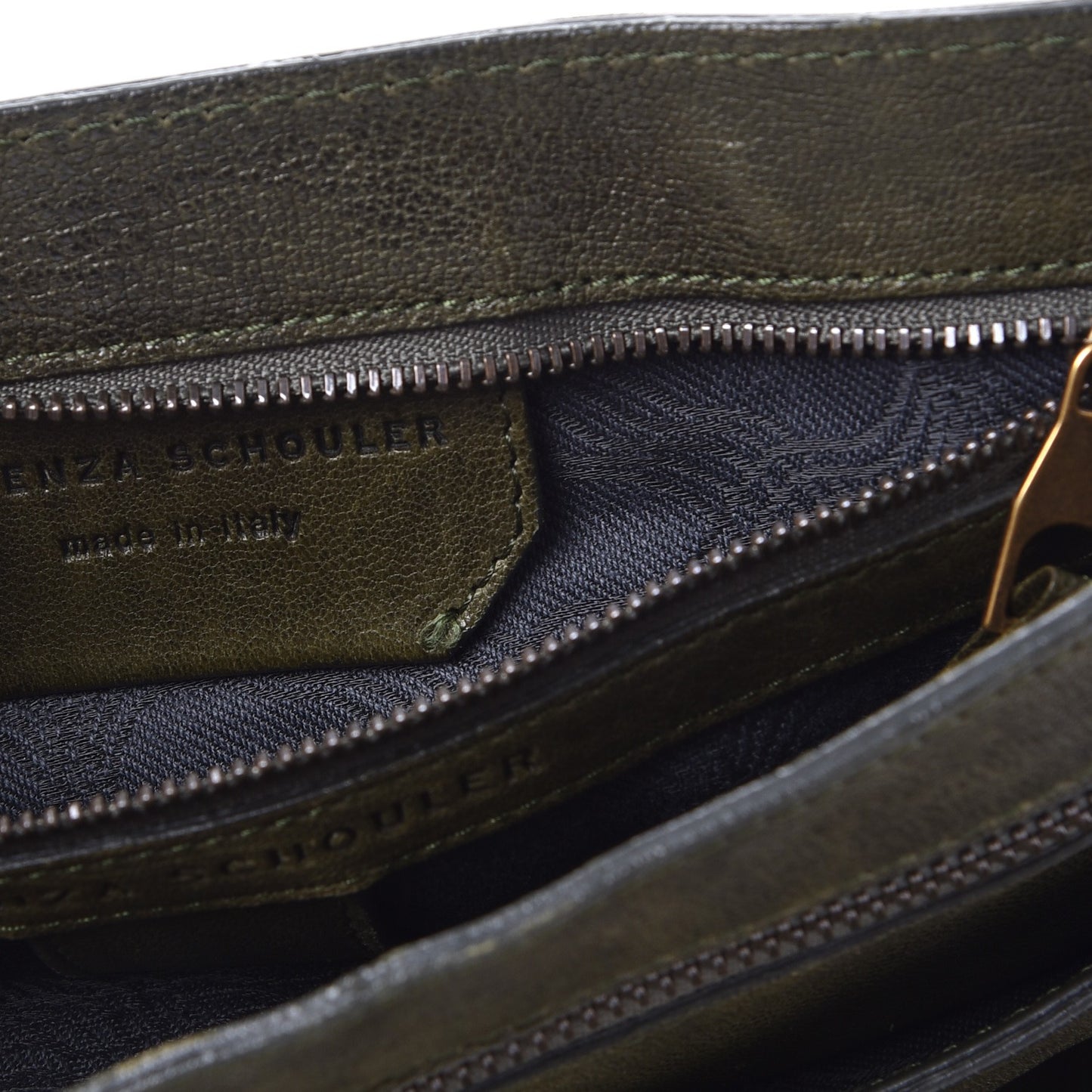 Lambskin Large PS1 Satchel Military
