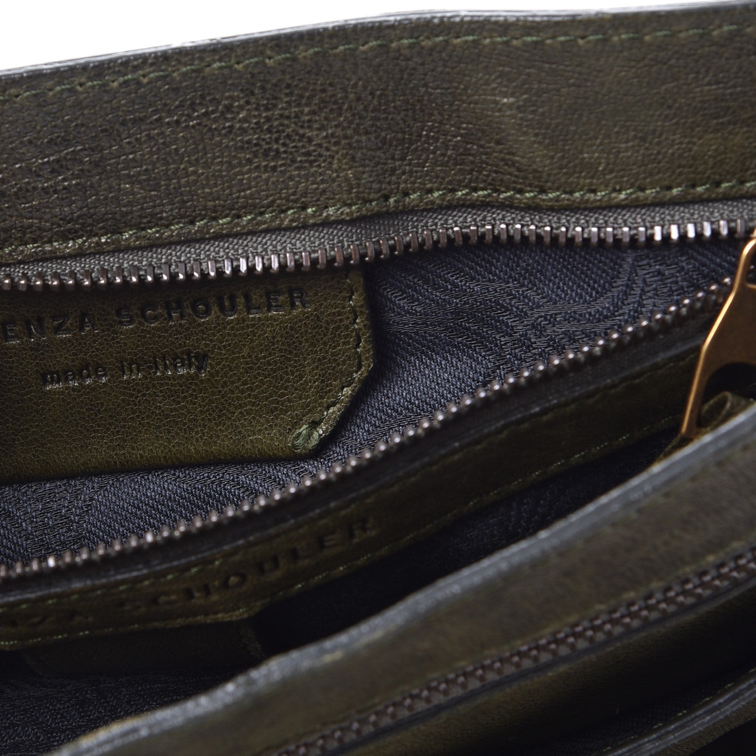 Proenza Schouler Lambskin Large PS1 Satchel Military 9 of 14
