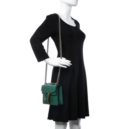 Gucci Calfskin Mini Dionysus Shoulder Bag Emerald 2 of 11